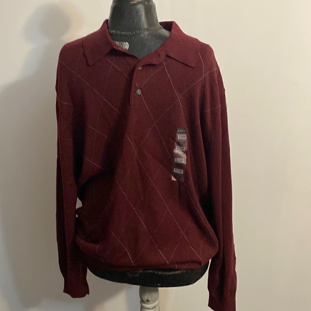 St John's Bay Autmn Burgundy sweater, size XL